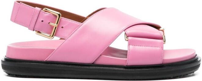 Marni Fussbett slingback sandals Pink