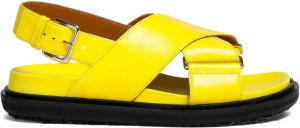 Marni Fussbett slingback sandals Yellow