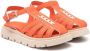 Marni Kids caged-strap sandals Orange - Thumbnail 1