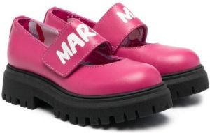Marni Kids chunky logo-print loafers Pink