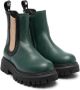 Marni Kids elasticated-ankle chunky-sole boots Green - Thumbnail 1