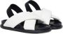Marni Kids faux-leather criss-cross sandals White - Thumbnail 1