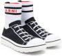 Marni Kids intarsia-knit high-top sneakers Black - Thumbnail 1