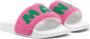 Marni Kids jacquard-logo slides Pink - Thumbnail 1