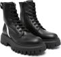Marni Kids logo-appliqué leather boots Black - Thumbnail 1