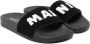 Marni Kids logo-jacquard towelling sandals Black - Thumbnail 1