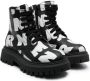 Marni Kids logo-print leather ankle boots Black - Thumbnail 1