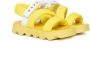 Marni Kids logo-print puffy sandals Yellow - Thumbnail 1