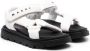 Marni Kids logo-print touch-strap sandals White - Thumbnail 1