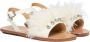 Marni Kids Marabou crystal-embellished leather sandals White - Thumbnail 1