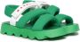 Marni Kids padded touch-strap sandals Green - Thumbnail 1