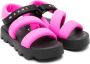 Marni Kids padded touch-strap sandals Pink - Thumbnail 1