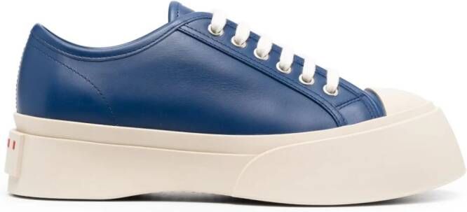 Marni Pablo leather flatform sneakers Blue