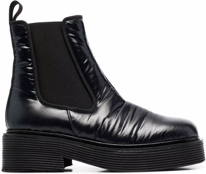 Marni leather ankle boots Black