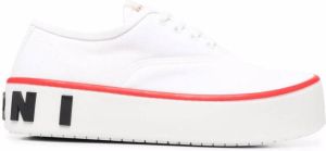 Marni logo-debossed flatform sneakers White