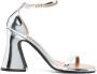 Marni 105mm metallic block-heel sandals Silver - Thumbnail 1