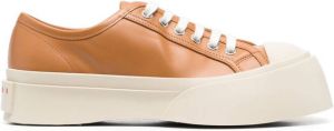 Marni Pablo leather low-top sneakers Brown