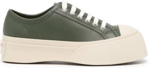 Marni Pablo leather low-top sneakers Green