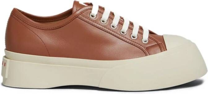 Marni Pablo leather sneakers Brown