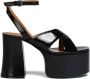 Marni patent-leather platform sandals Black - Thumbnail 1