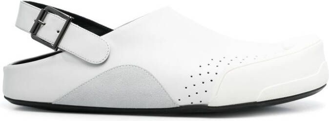 Marni perforated-detail flat sandals White