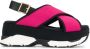 Marni platform cross strap sandals Pink - Thumbnail 1