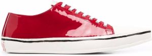 Marni pointed-toe low-top sneakers Red
