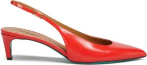 Marni pointed toe sling-back pumps Red