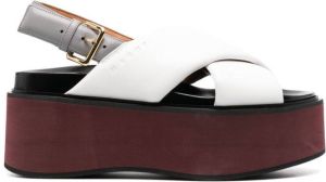Marni slingback open-toe sandals White