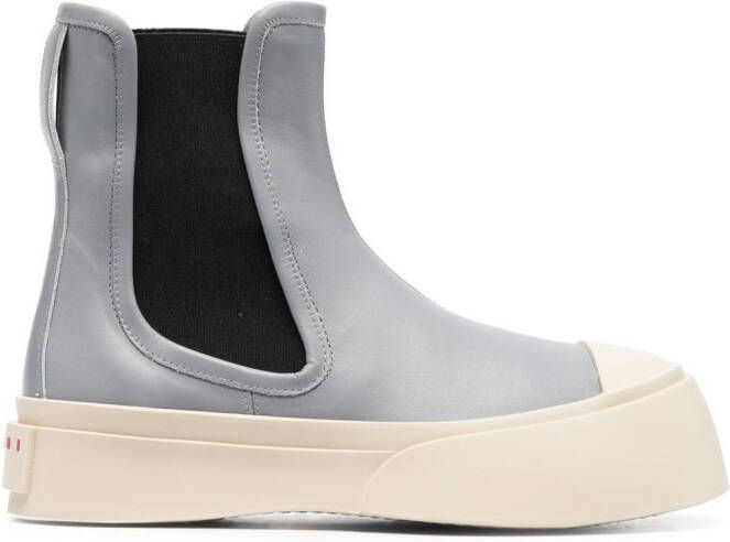 Marni Pablo leather Chelsea boots Grey