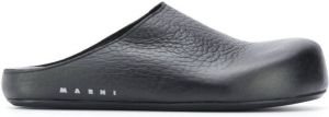 Marni slip-on leather clogs Black