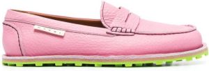 Marni slip-on leather loafers Pink