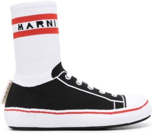 Marni sock-style high-top sneakers Black