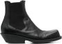 Marni square-toe leather ankle boots Black - Thumbnail 1