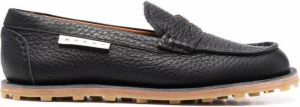 Marni square-toe penny loafers Black