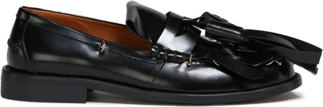 Marni tassel-detail leather loafers Black