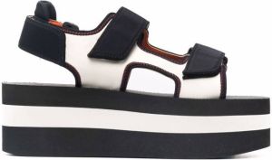 Marni touch-strap platform sandals White