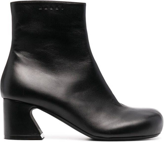Marni zipped ankle boots Black