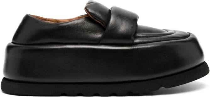 Marsèll 40mm leather platform loafers Black