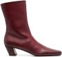 Marsèll 45mm square-toe leather boots Red - Thumbnail 1