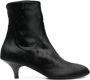 Marsèll 50mm kitten-heel leather boots Black - Thumbnail 1