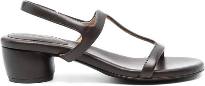 Marsèll 50mm leather sandals Brown