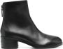 Marsèll 50mm round-toe leather boots Black - Thumbnail 1