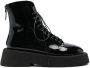 Marsèll 55mm patent lace-up boots Black - Thumbnail 1