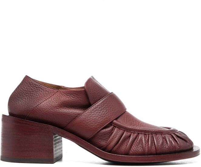 Marsèll 60mm leather loafers Red
