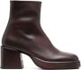 Marsèll 70mm heeled leather boots Brown - Thumbnail 1
