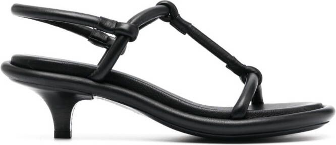 Marsèll 70mm slingback leather sandals Black
