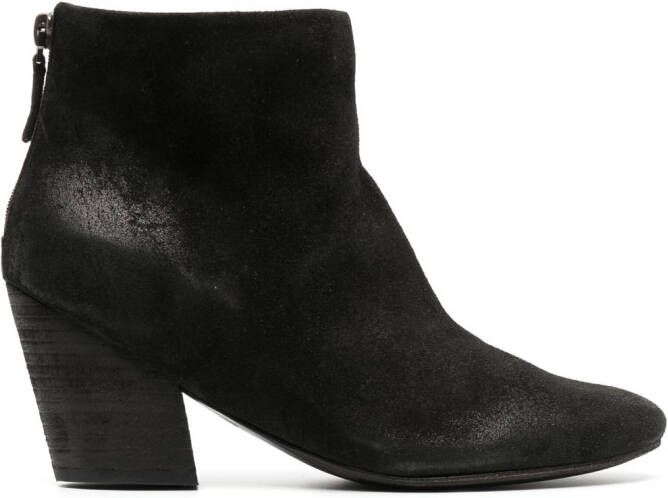 Marsèll 80mm leather ankle boots Black