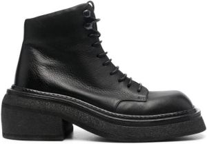Marsèll ankle lace-up fastening boots Black