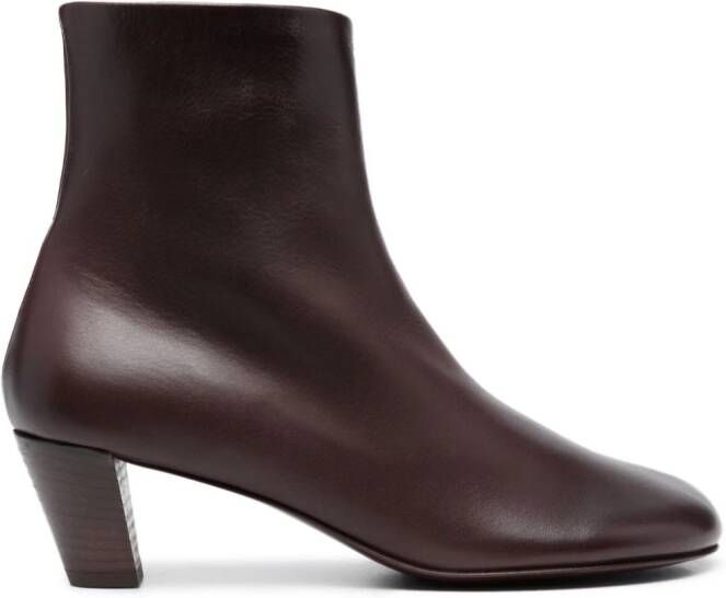 Marsèll Biscotto 60mm leather ankle boots Red